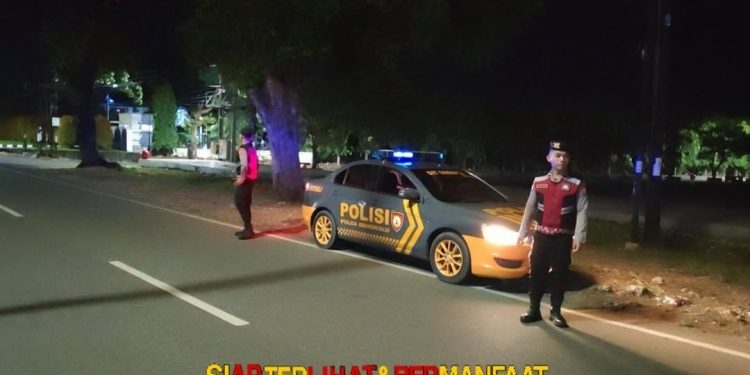 Patroli Malam Ditsamapta Polda Bengkulu Jaga Kota Tetap Aman dan Kondusif