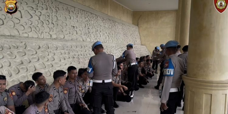 Tegakkan Disiplin Internal, Propam Polda Bengkulu Gelar Operasi Gaktibplin