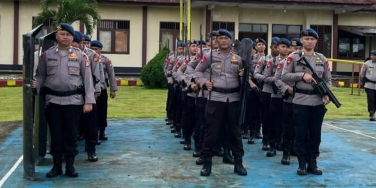 Latihan PHH Batalyon A Pelopor Fokuskan Disiplin dan Kekompakan Tim