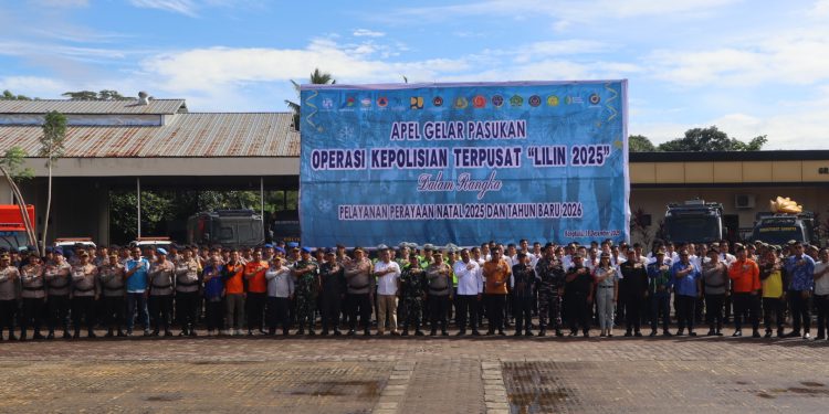 Polda Bengkulu Gelar Pasukan Operasi Lilin Nala 2025, Siap Amankan Natal 2025 dan Tahun Baru 2026