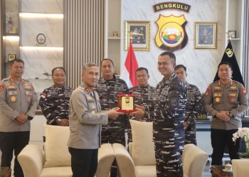 Kapolda Bengkulu Terima Kunjungan Courtesy Call Danlanal Bengkulu, Sinergitas dan Kerjasama Ditingkatkan