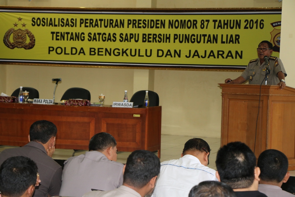 Irwasda Paparkan Konsep Rencana Operasi Saber Pungli Polda Bengkulu