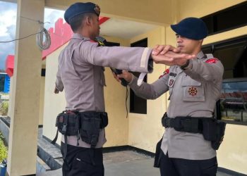 Personel Gegana Bengkulu Latihan Sterilisasi Area Dan Pengisian Bap Jibomb