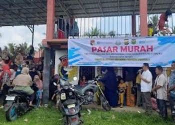 Cooling Sistem, Polsek Mukomuko Selatan Amankan Giat Pasar Murah