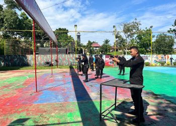 Detasemen Gegana Satbrimob Polda Bengkulu Gelar Latihan Menembak Senjata Api HS