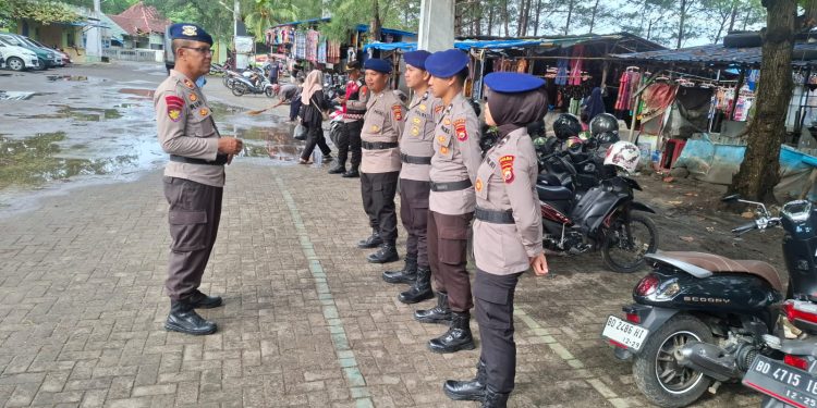 Ciptakan Rasa Aman, Pospam Pantai Zakat Laksanakan Pengamanan Wisata