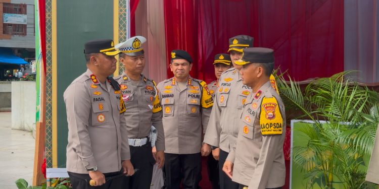 Memastikan Kondisi Kondusif Kapolda Bengkulu Meninjau Langsung Beberapa Pos Pengamanan Provinsi Bengkulu