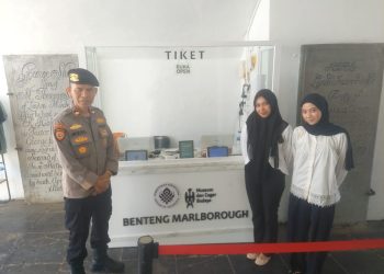 Ciptakan Situasi Kondusif Nataru, Polri Gelar Pengamanan di Objek Wisata Benteng Marlborough