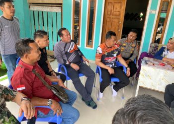 Dansat Brimob Polda Bengkulu Cek Jalur Off Road di Desa Durian Amparan