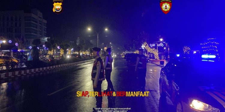 Patroli Malam Dit Samapta Polda Bengkulu Ciptakan Rasa Aman di Malam Akhir Pekan