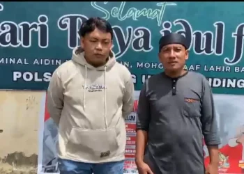 Polri Hadir Di Tengah-Tengah Masyarakat,Personel Polsek Sindang Kelingi Lakukan Pengawalan Demi Menjaga Situasi Kondusif