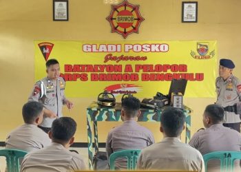 Kompi 1 Batalyon A Pelopor Satbrimob Polda Bengkulu Laksanakan Pengenalan Alat SAR