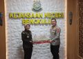 Polresta Bengkulu Berikan Tumpeng Kejutan, Pererat Sinergitas dengan Kejaksaan Negeri Bengkulu