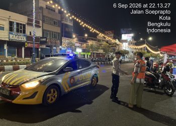 Polresta Bengkulu Tingkatkan Patroli Malam, Polsek Ratu Samban Antisipasi Gangguan Kamtibmas