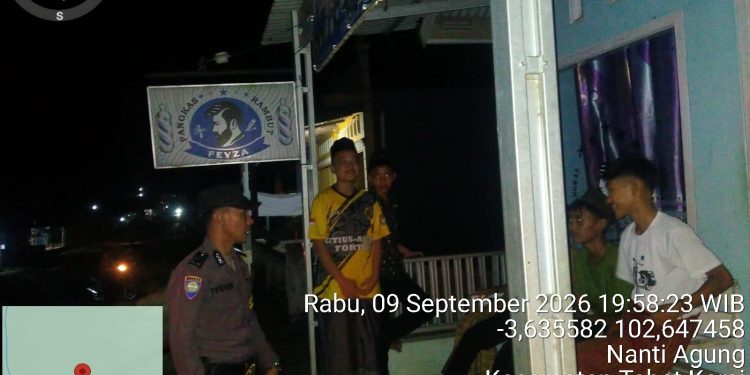 Patroli Malam Polsek Tebat Karai Sasar Daerah Rawan, Antisipasi 3C dan Gangguan Kamtibmas