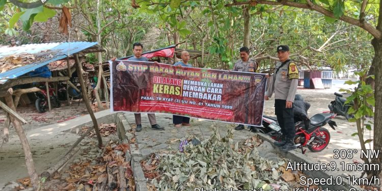 Sambangi Warga, Polresta Bengkulu Imbau Jangan Bakar Sampah Sembarangan
