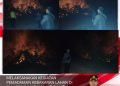 Polres Bengkulu Tengah Bersama Tim Gabungan Padamkan Kebakaran Lahan di Kembang Seri