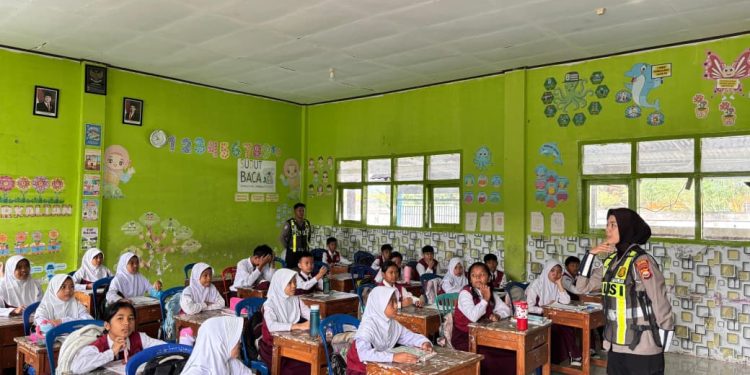 Police Go To School, Satlantas Polres Kepahiang Tanamkan Tertib Berlalu Lintas Sejak Bangku SD
