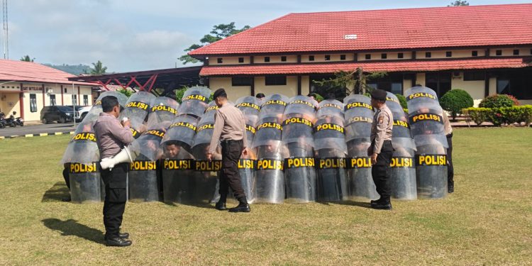 Polres Kepahiang Gelar Latihan Dalmas, Tingkatkan Kesiapsiagaan Personel