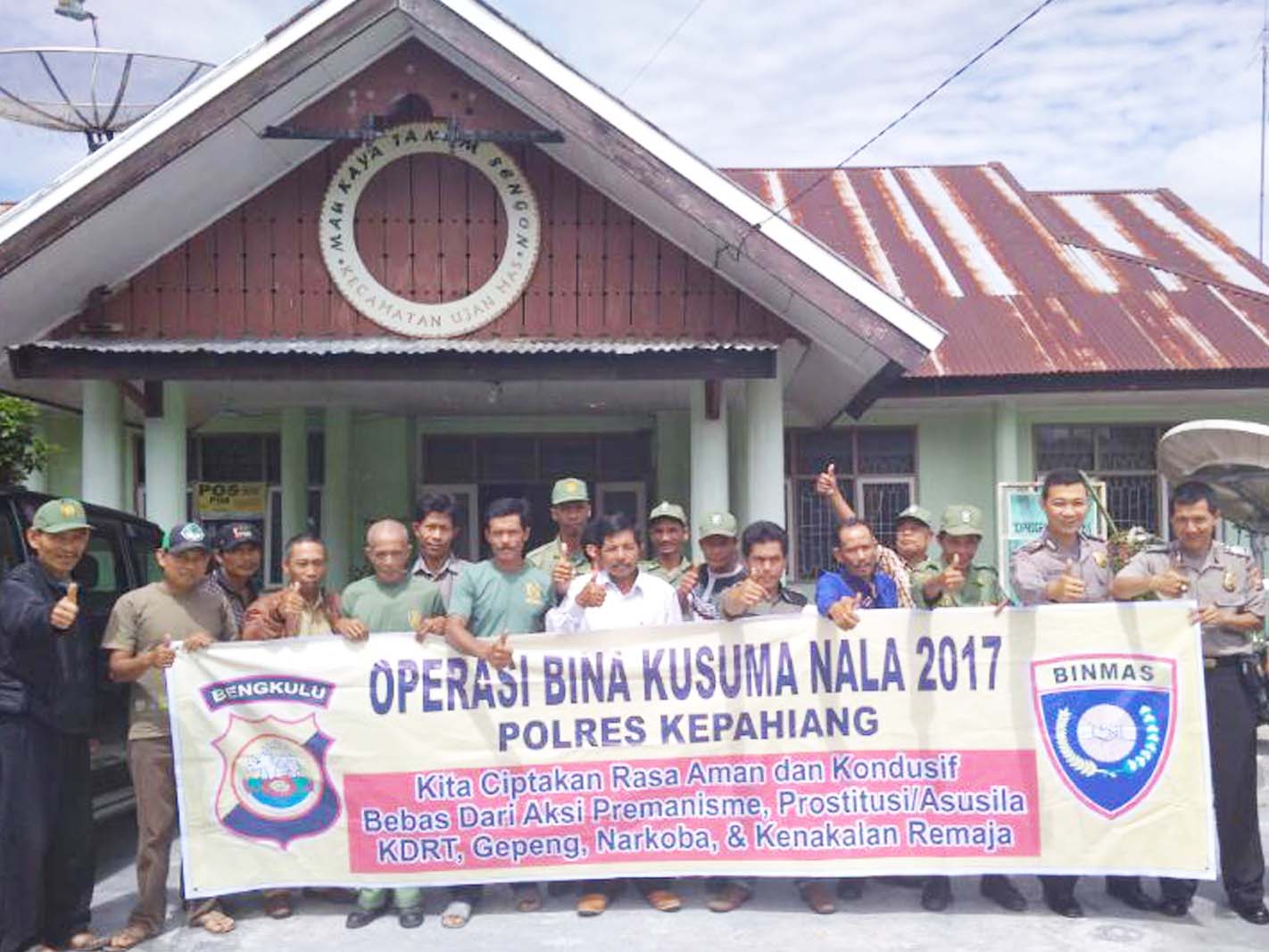 Polres Kepahiang Sosialisasi Pelaksanaan Lomba Poskamling di Kecamatan Ujan Mas