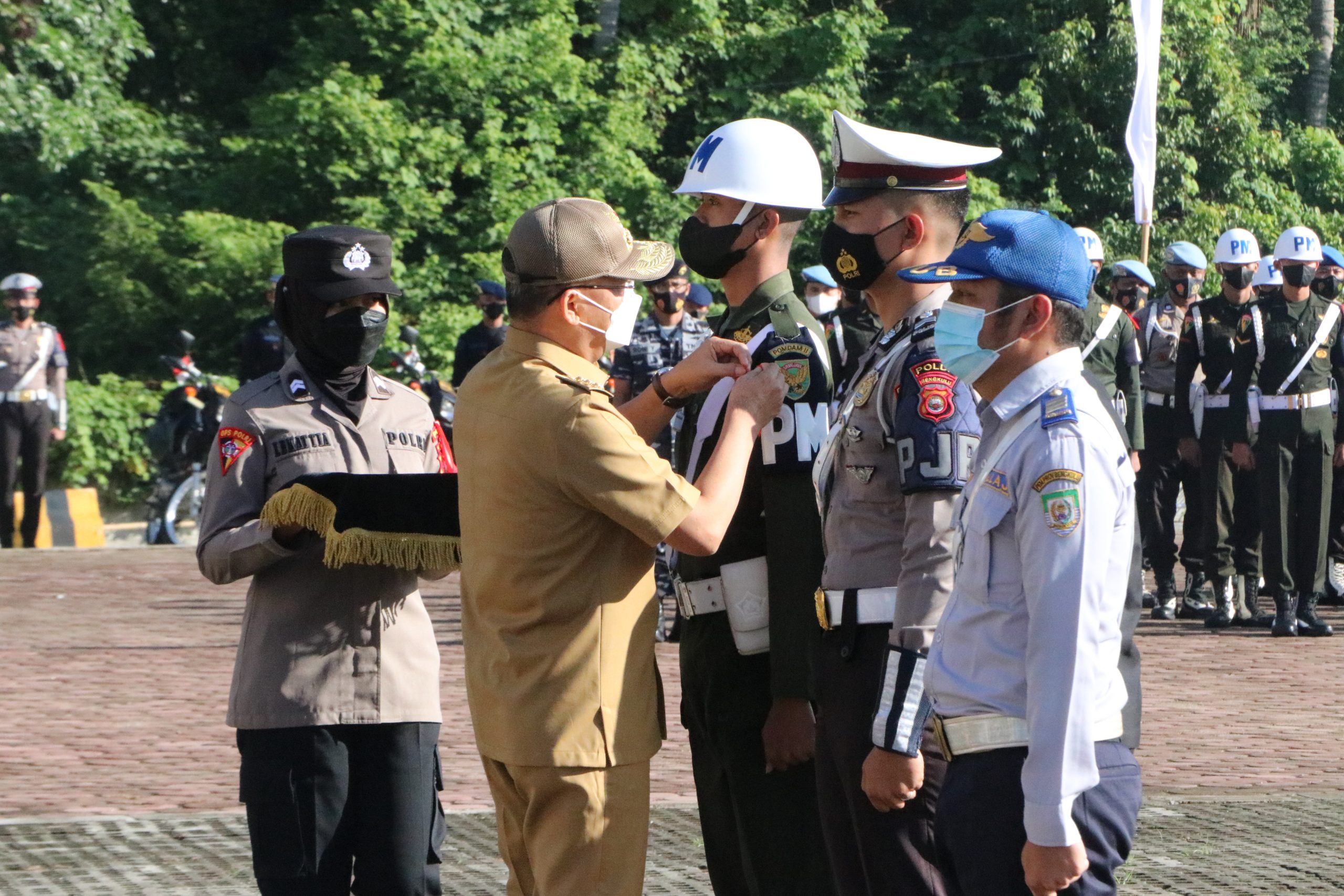Gubernur Bengkulu Pimpin Apel Gelar Pasukan Ops Ketupat Nala 2022