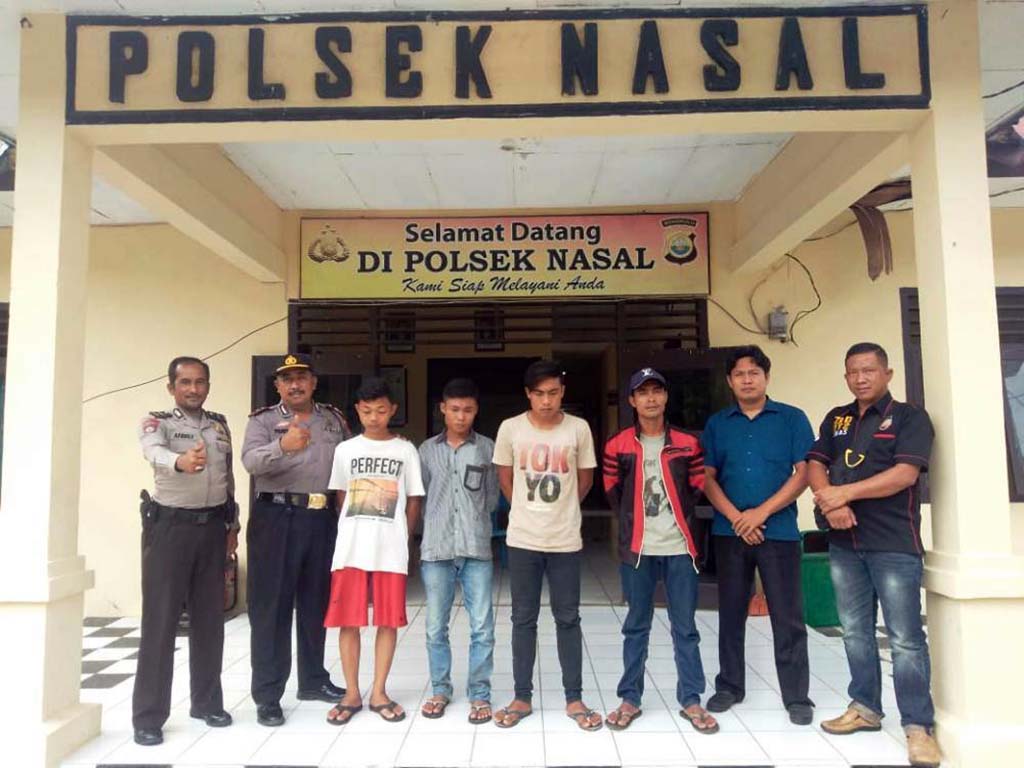 Bongkar Gudang Pinang, 4 Pemuda Ditangkap Polisi