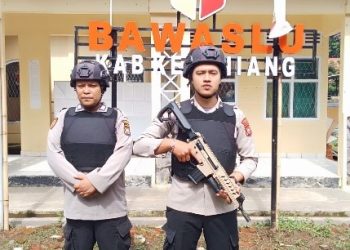 Berkomitmen Ciptakan Pemilu Damai, Polres Kepahiang Amankan Kantor Penyelenggara Pemilu