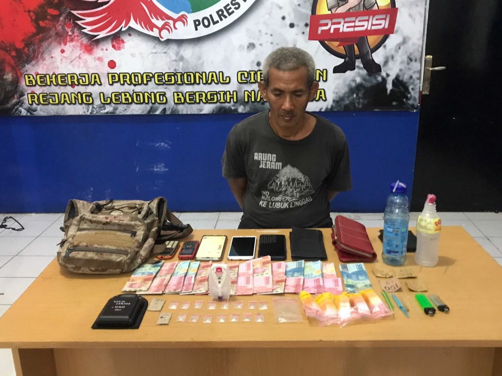 Miliki 15 paket Sabu, Pria Paruh Baya Asal Curup ditangkap Polisi