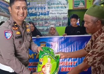 Subdit Regident Ditlantas Polda Bengkulu Gelar Bakti Sosial di Yayasan Tunas Harapan Jitra