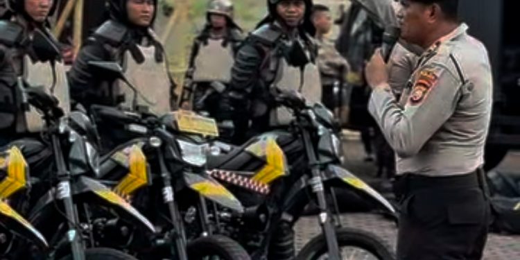 Latihan Raimas, Ditsamapta Polda Bengkulu Perkuat Kemampuan Pengendalian Massa