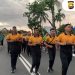 Brimob Polda Bengkulu Turut Meriahkan Fun Run Peringatan HUT ke-80 Korem 041/Gamas
