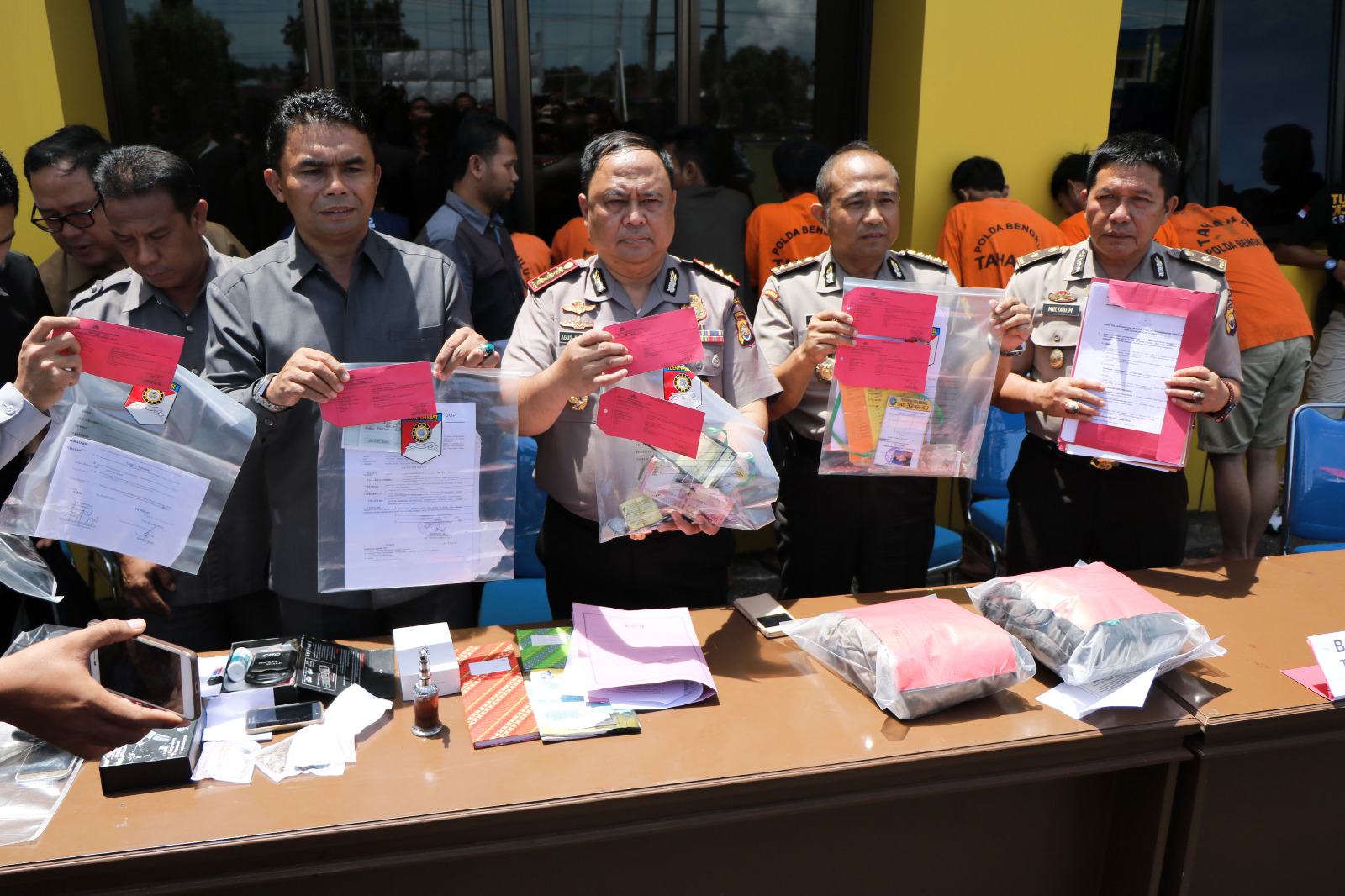 Wakapolda Apresiasi Ungkap Kasus Polda Bengkulu Triwulan 2017