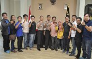 Dikunjungi Wartawan, Kapolda Bengkulu Paparkan Aplikasi Camkoha