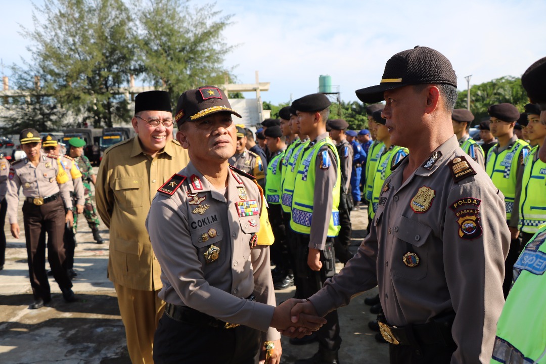 Polda Bengkulu Gelar Pasukan Pengamanan Lebaran 2017
