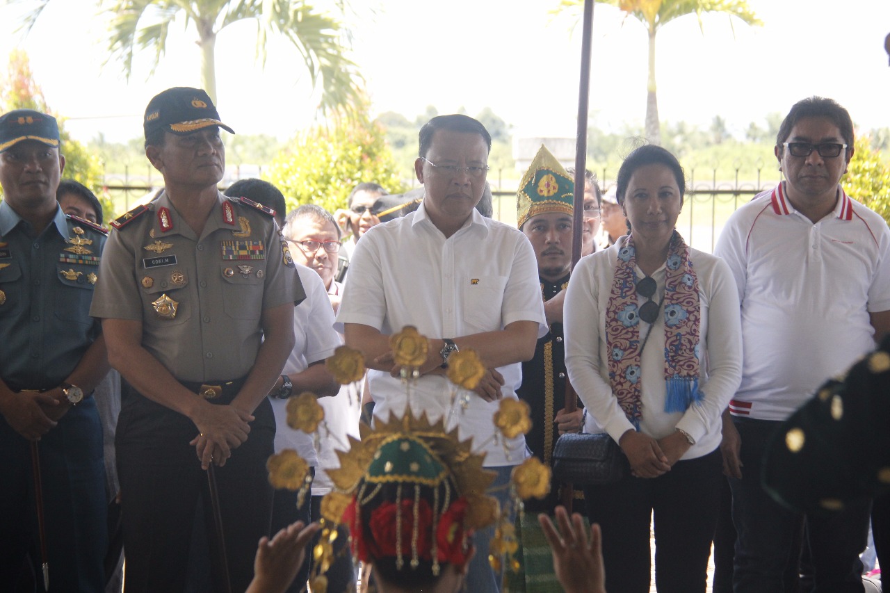 Bersama Plt Gubernur dan FKPD, Kapolda Bengkulu Sambut Kedatangan Menteri BUMN