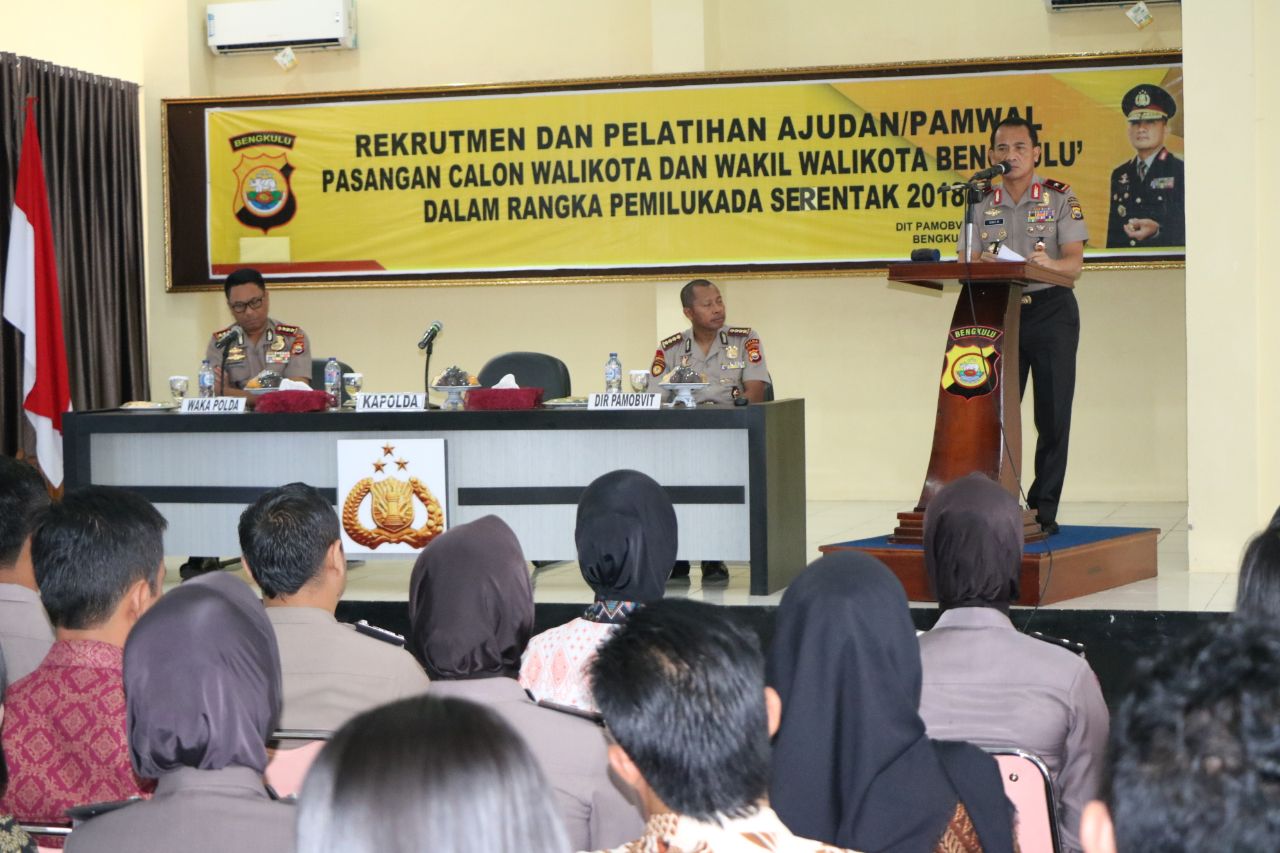 Pilkada Serentak 2018, Polda Bengkulu Gelar Rekruitmen Pamwal Paslon