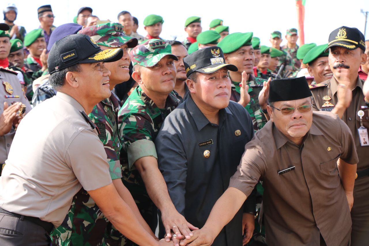 Sinergitas TNI/POLRI, Kapolda Bengkulu Ikuti Peresmian Kodim 0428 Mukomuko
