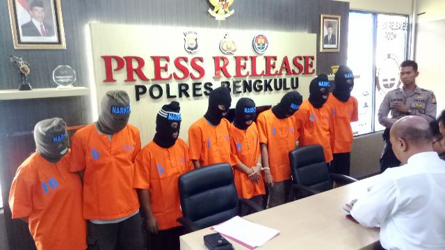 Polres Bengkulu berhasil tangkap 13 pengedar narkoba