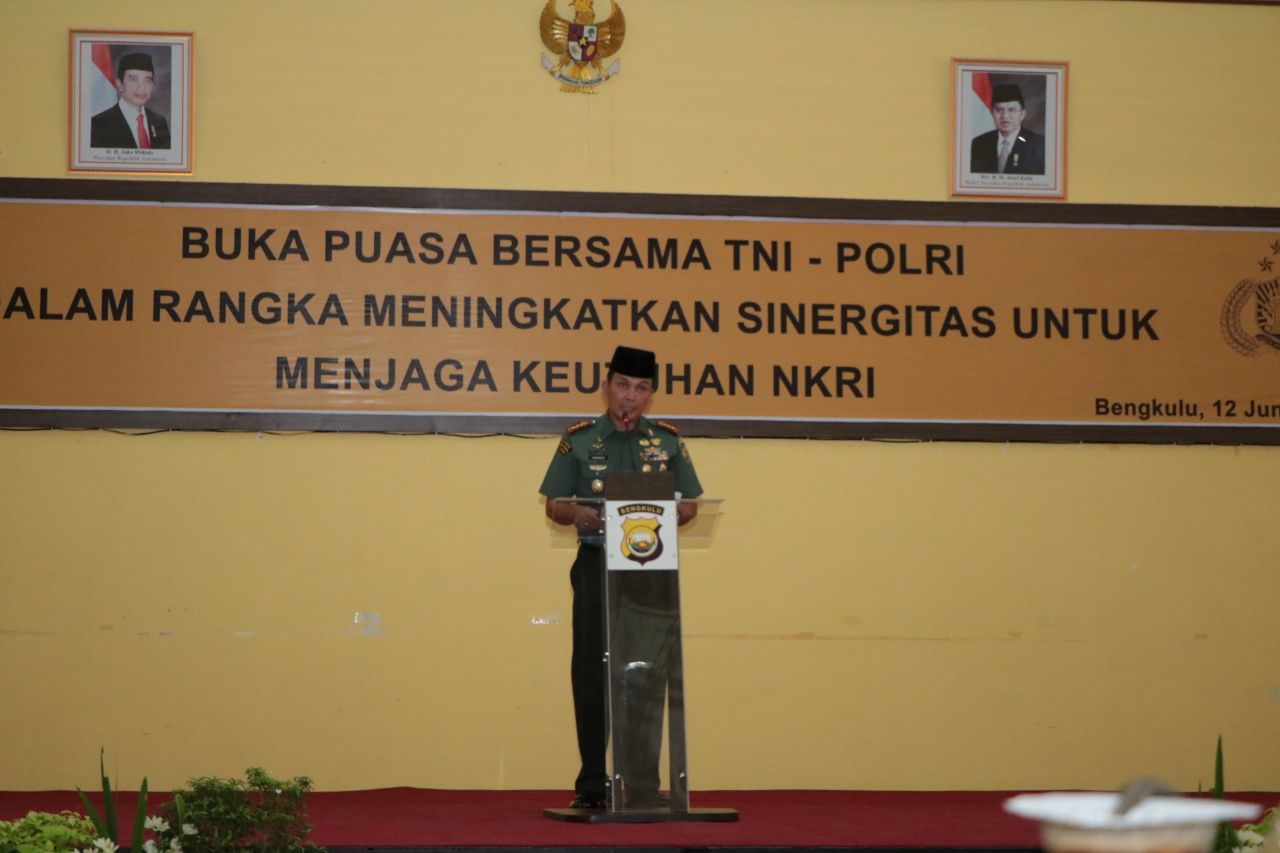 Danrem 041 GAMAS: Jangan Ragukan Sinergitas TNI-POLRI di Bengkulu