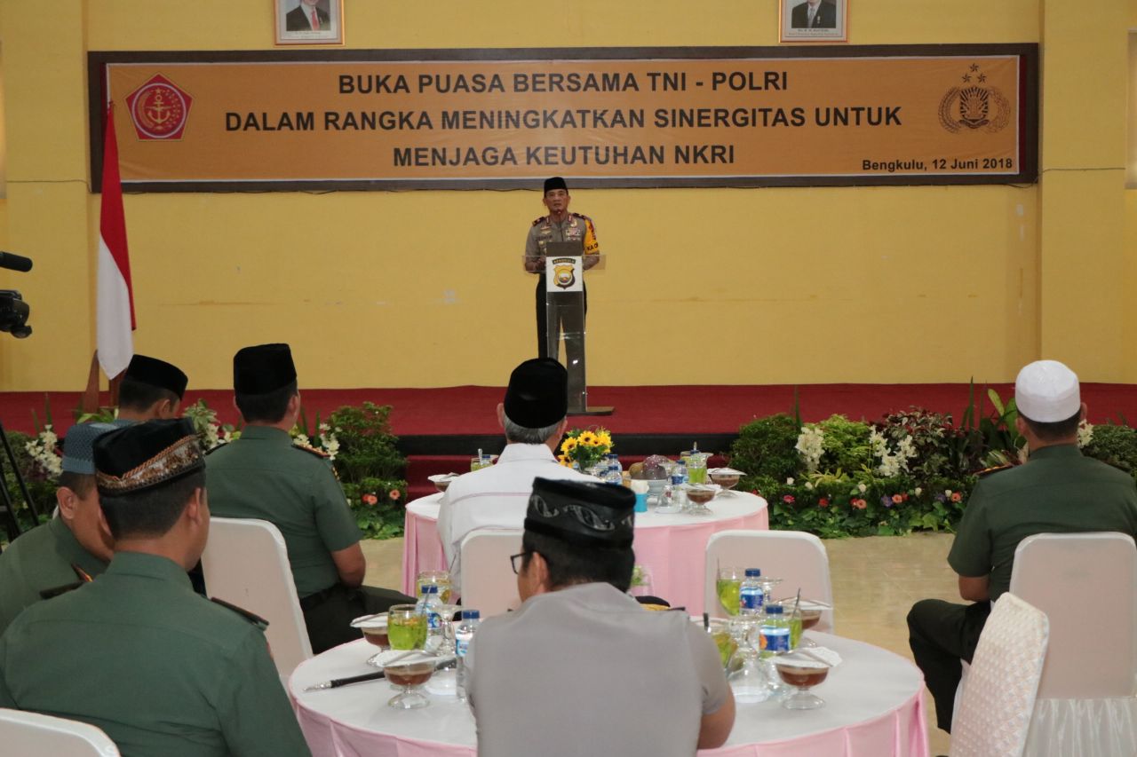 Tingkatkan Sinergitas, Polda Bengkulu BukBer TNI Se-Provinsi Bengkulu