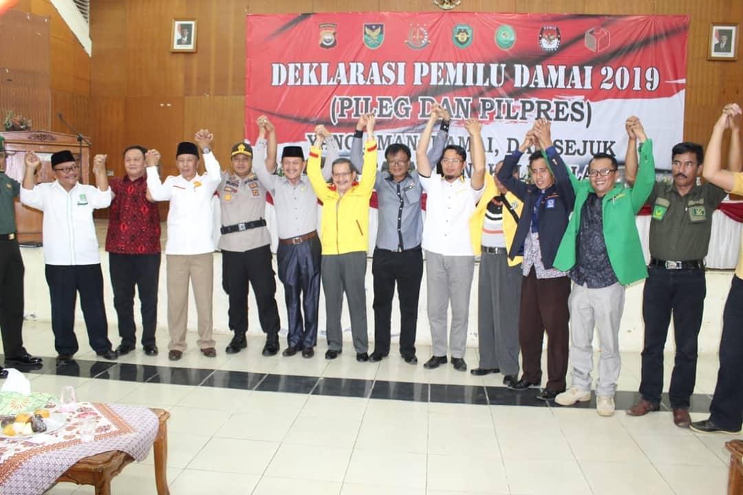 Deklarasi Pemilu Damai Polres Bengkulu Selatan