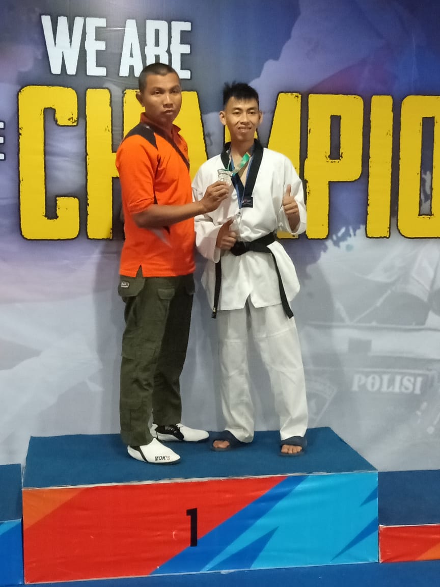 Bripda Angga Kembali Sabet Medali Kejurnas Taekwondo Kapolri Cup-2019