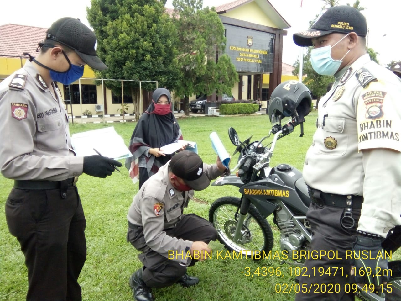 Polres Bengkulu Utara Gelar Pemeriksaan Kendaraan Dinas Bhabinkamtibmas