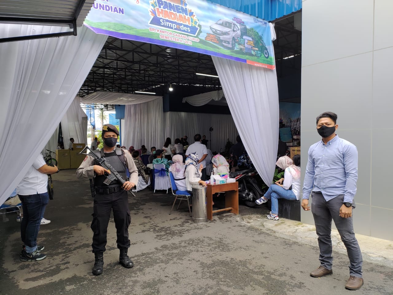 Polres RL Polda Bengkulu siap kawal Nasabah Bank Ditengah Pandemi