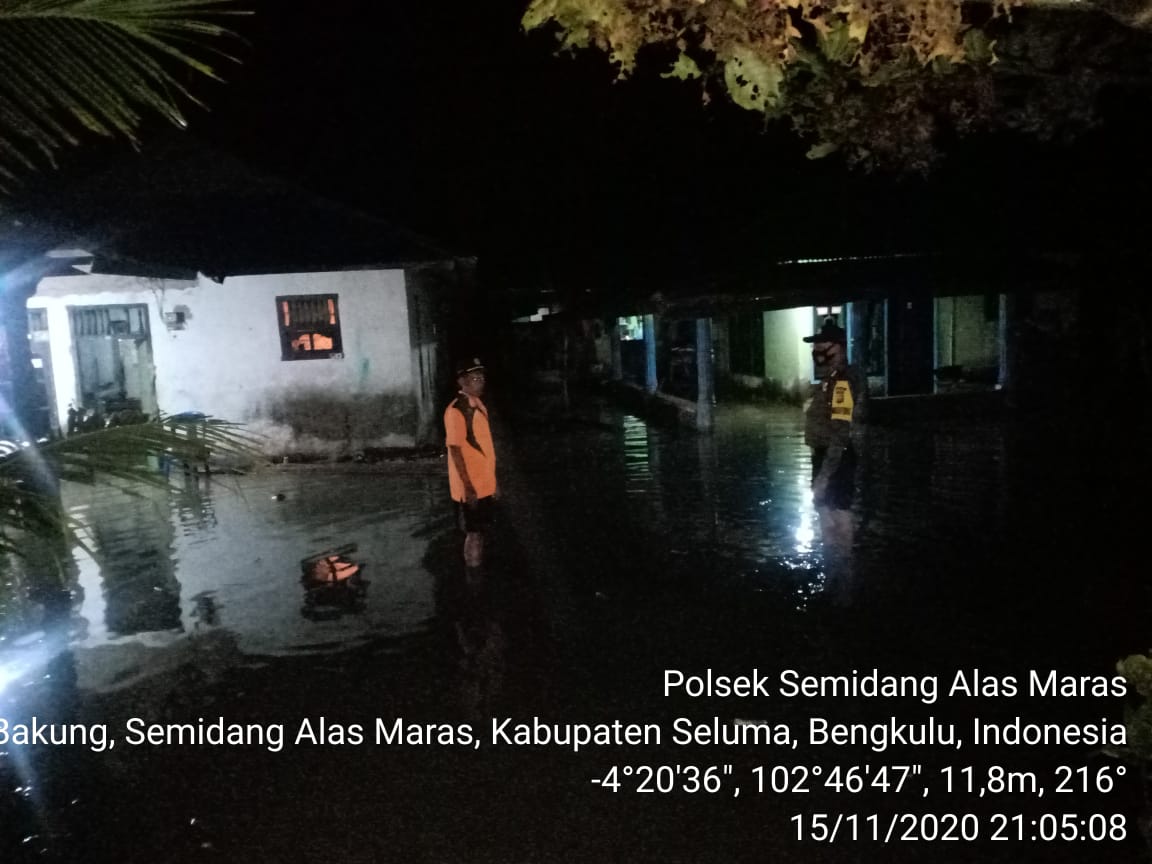 Banjir Rob di Desa Padang Bakung, Kedalaman Air Mencapai 50 Cm