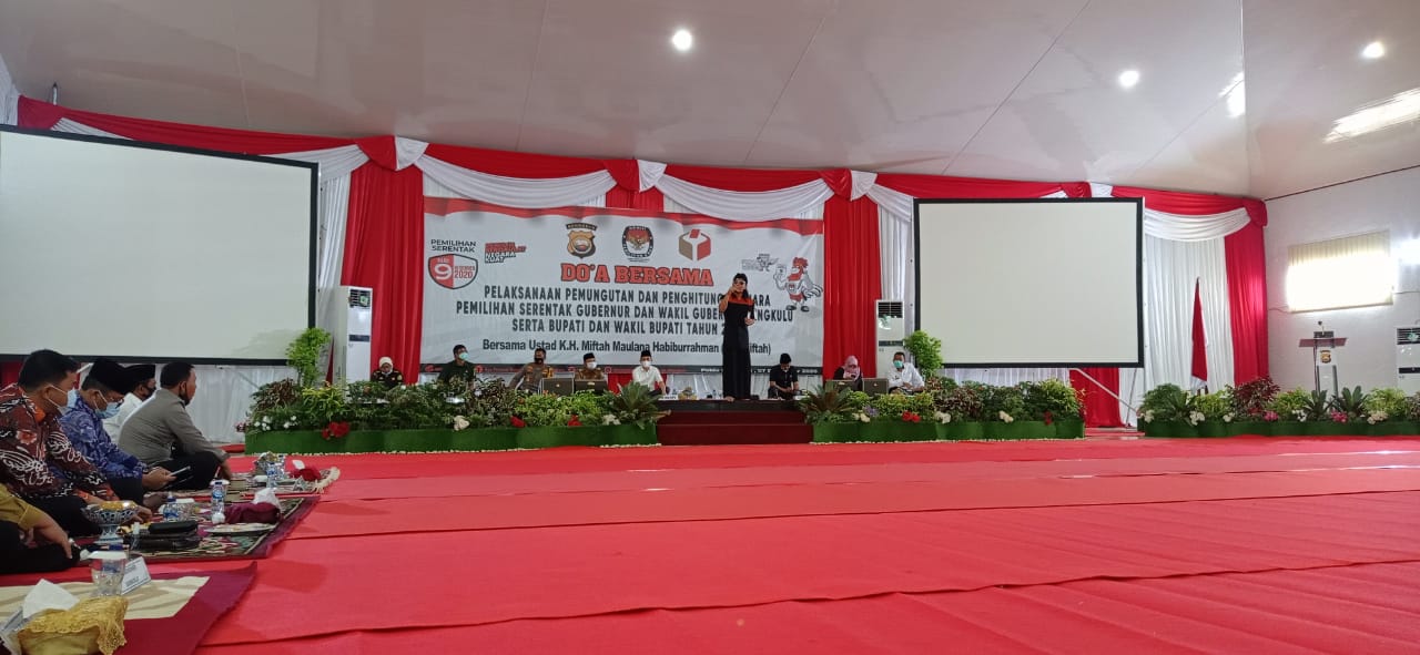 Sukseskan Pilkada Serentak, KPU dan Polda Bengkulu Gelar Doa Bersama