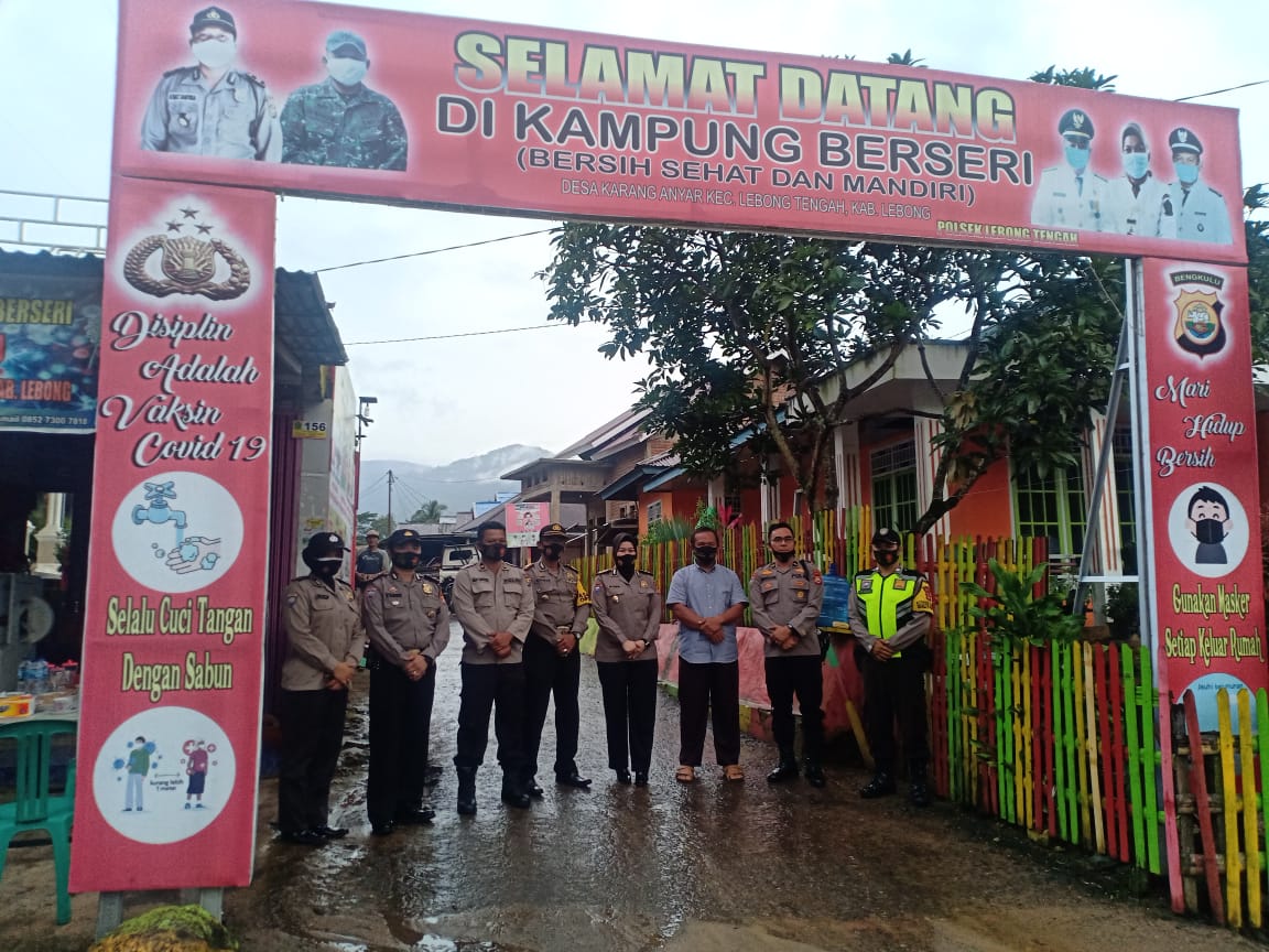 Polres Lebong Sambut Tim Penilai Kampung Tangguh Nusantara