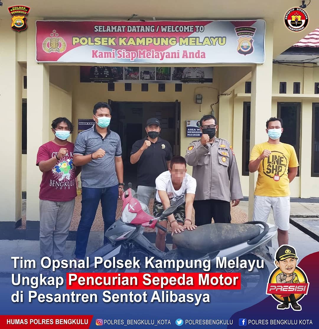 Ungkap Curanmor, Tim Opsnal Polsek Kampung Melayu Amankan Pelaku di Seluma