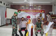 Sinergitas TNI/POLRI, Kodim dan Polres Mukomuko Gelar Vaksin Bersama