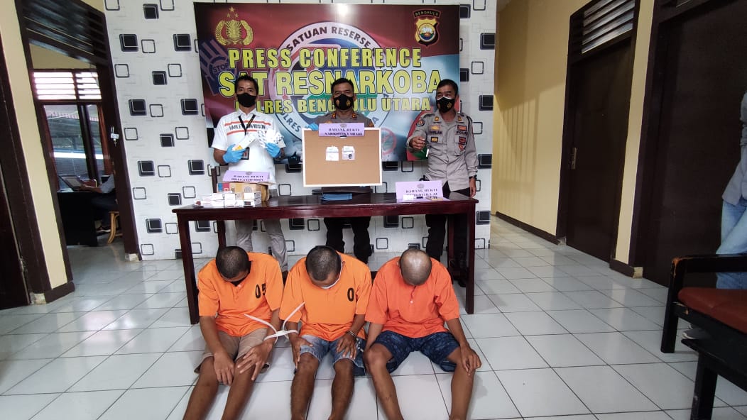 Press Conference, Polres BU Release Keberhasilan Ungkap 3 Perkara Narkoba